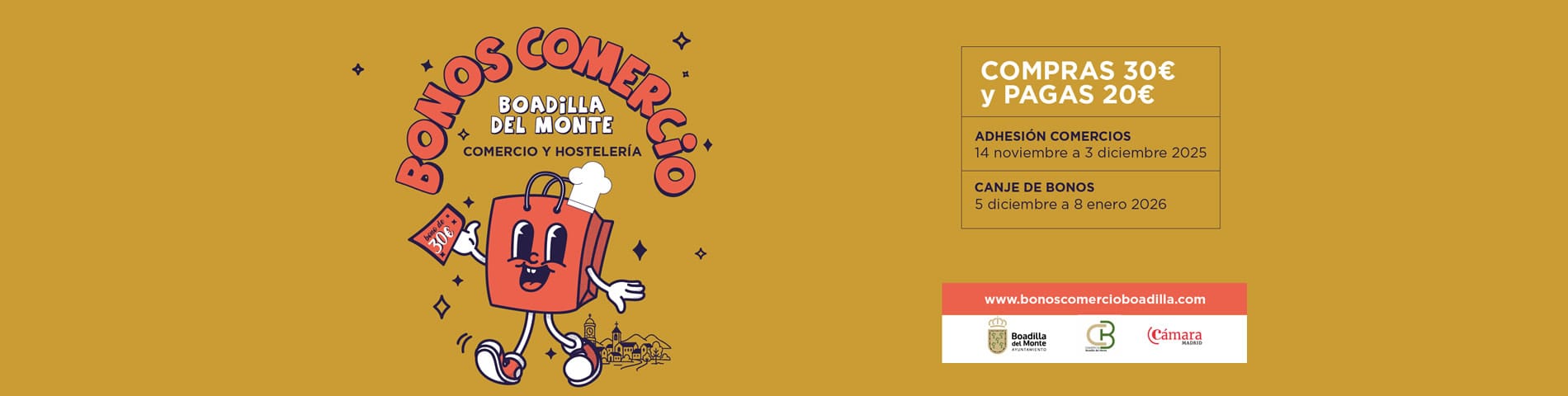 Bonos al comercio Boadilla